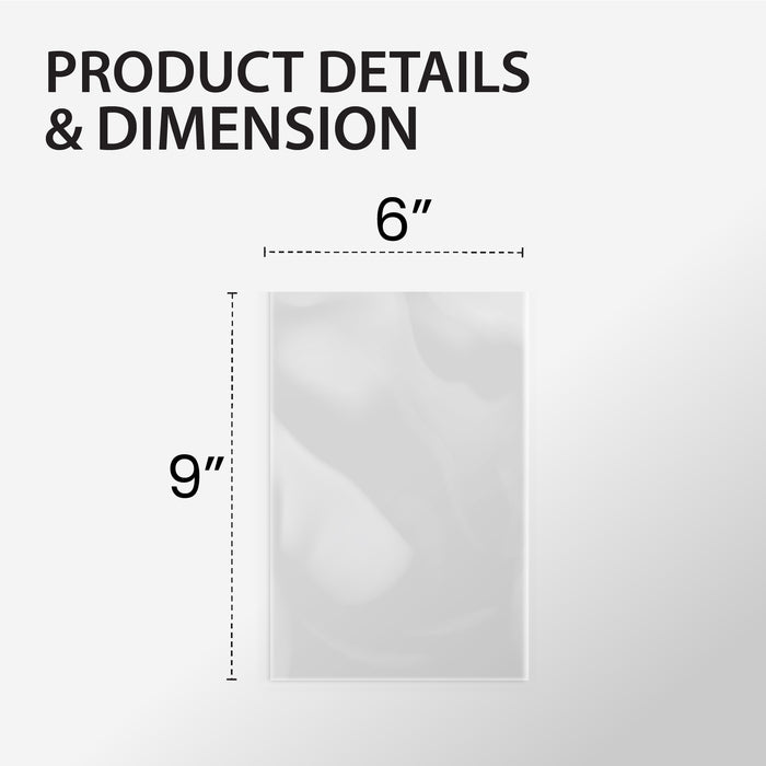 6x9 Plastic Bags P.E. 2.5 mil