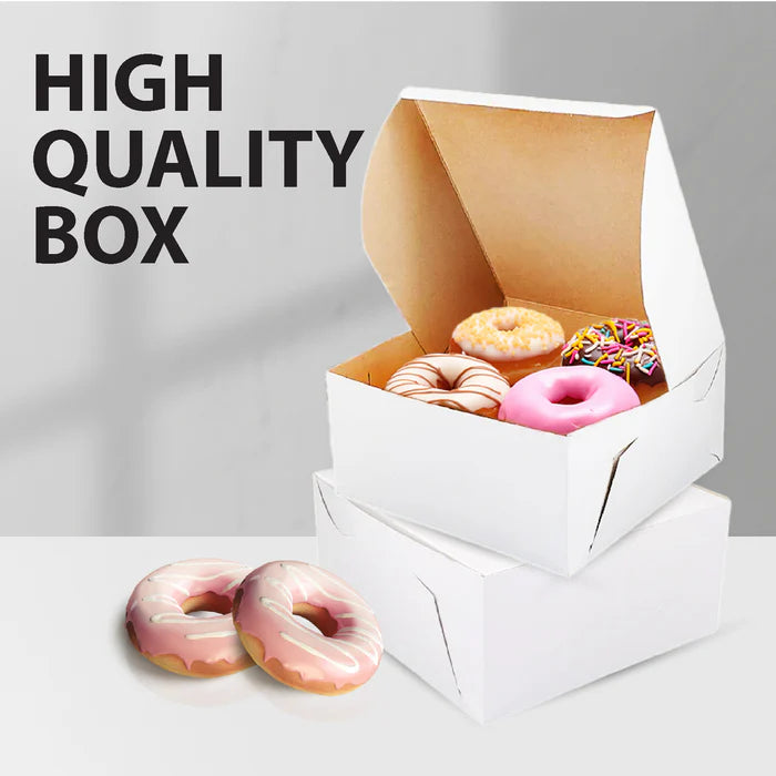 White Cake Box 10x10x5